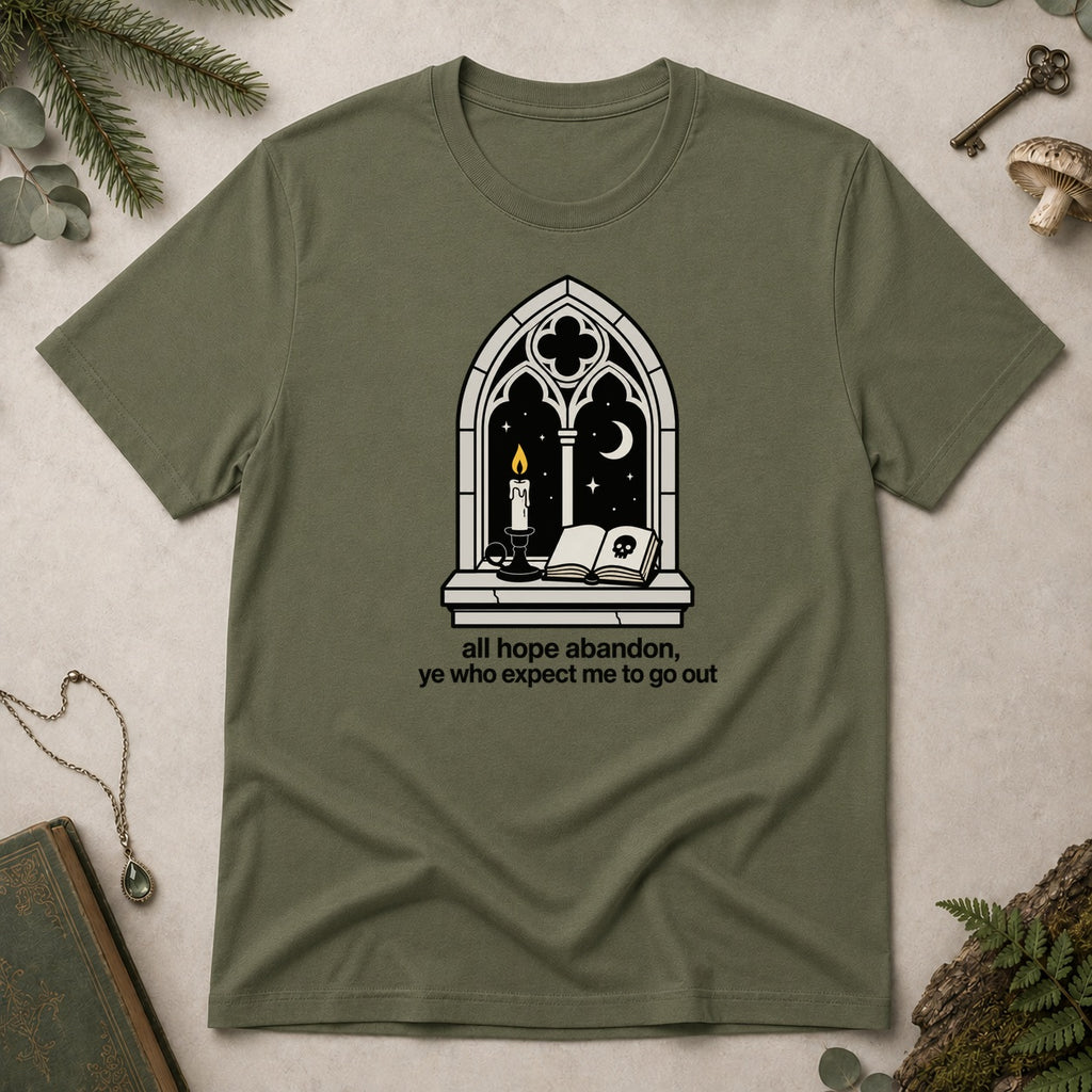 Abandon All Hope T-Shirt - Military Green