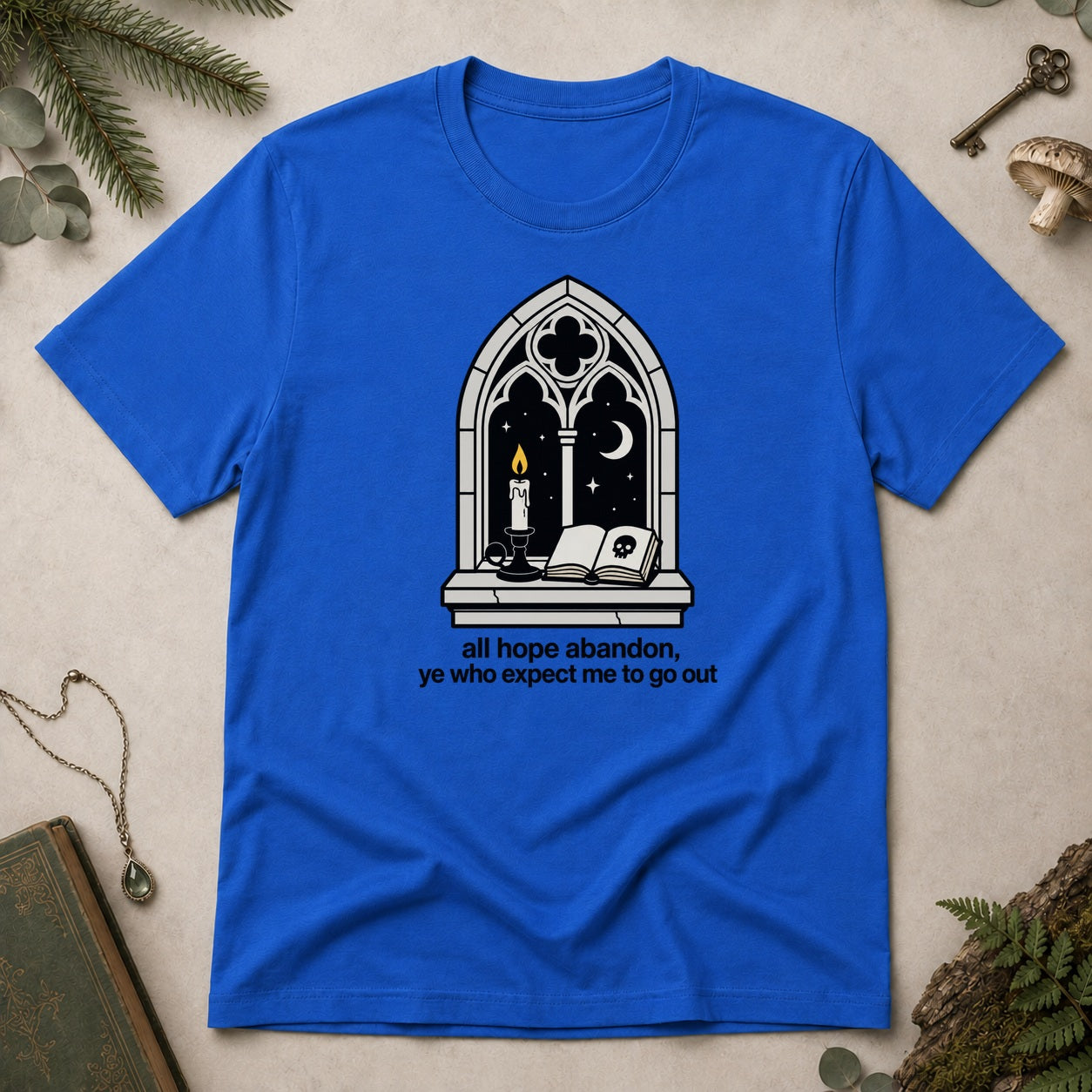 Abandon All Hope T-Shirt - Royal