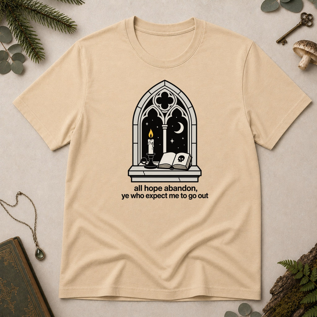 Abandon All Hope T-Shirt - Sand
