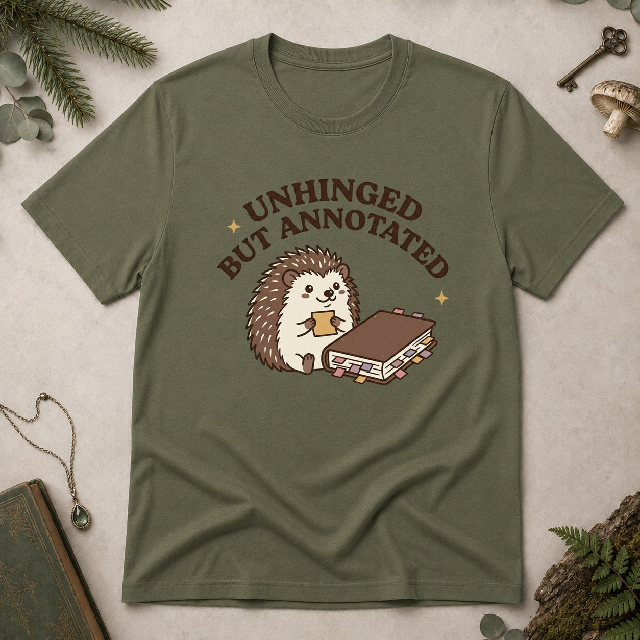 Annotated T-Shirt - Military Green