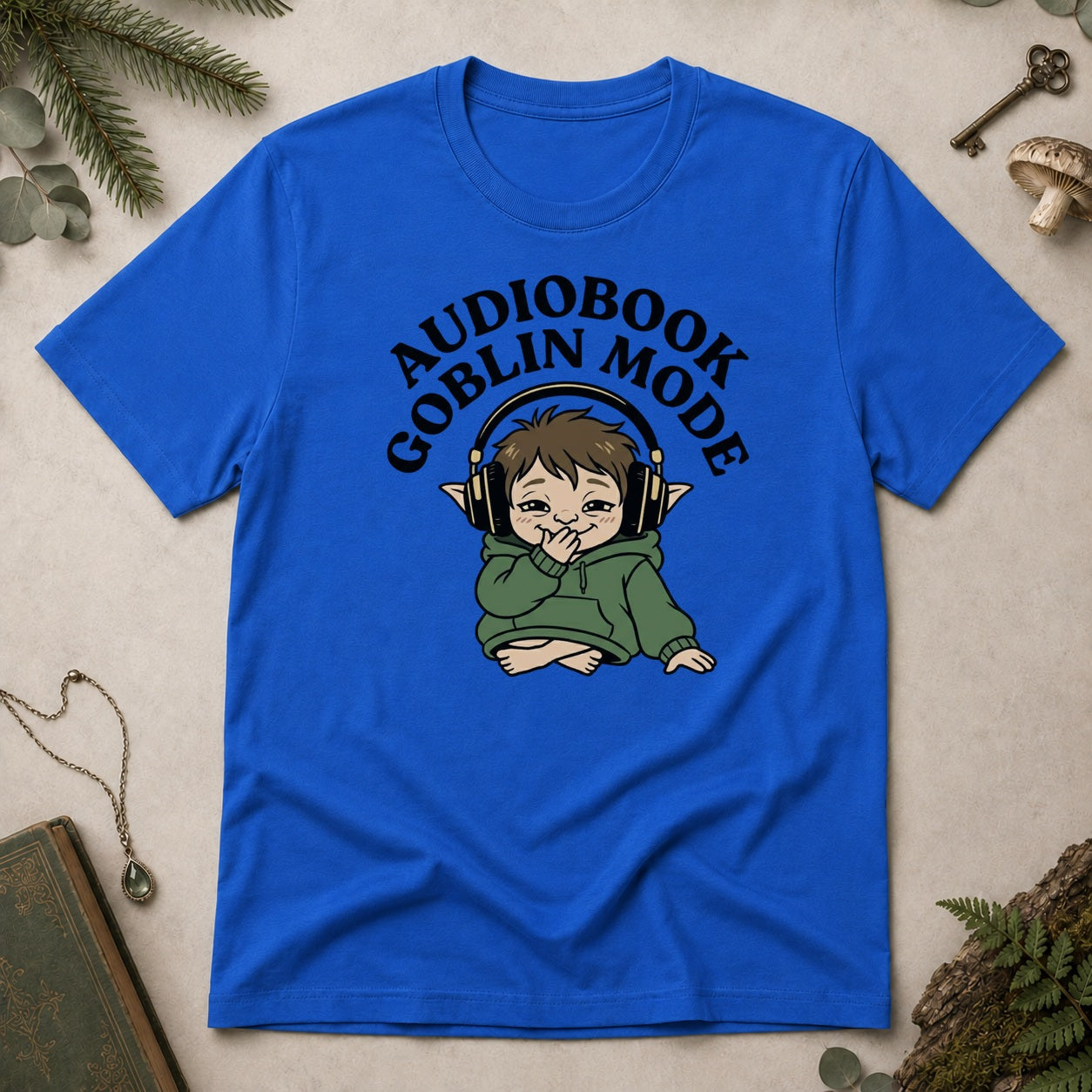 Audiobook Goblin Mode T-Shirt - Royal