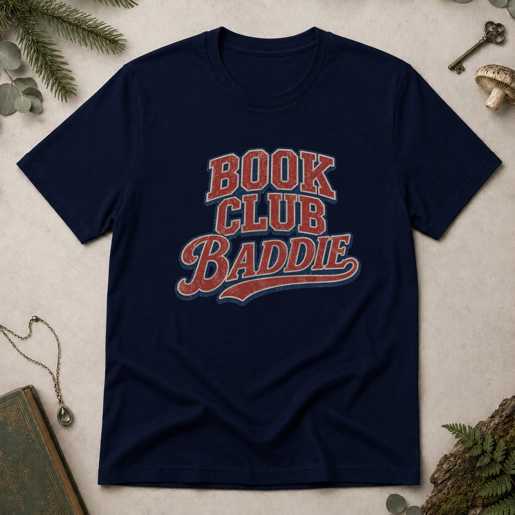 Book Club Baddie T-Shirt - Navy
