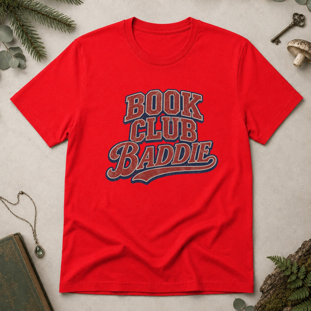 Book Club Baddie T-Shirt - Red