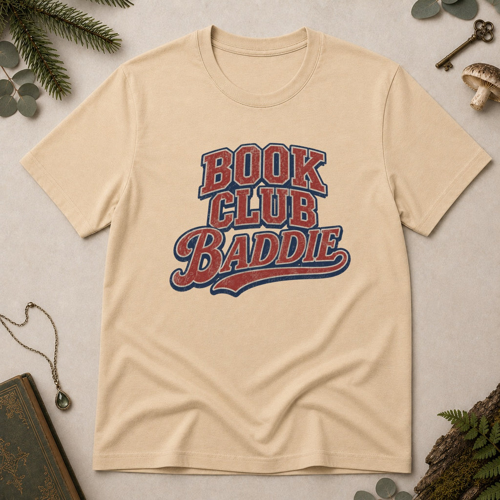 Book Club Baddie T-Shirt - Sand