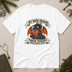 Book Dragon Temper T-Shirt - White