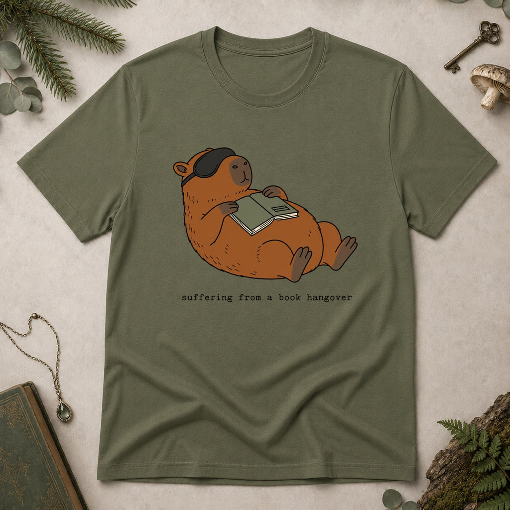 Book Hangover T-Shirt - Military Green