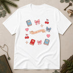 Books, Bows & Bad Decisions T-Shirt - White