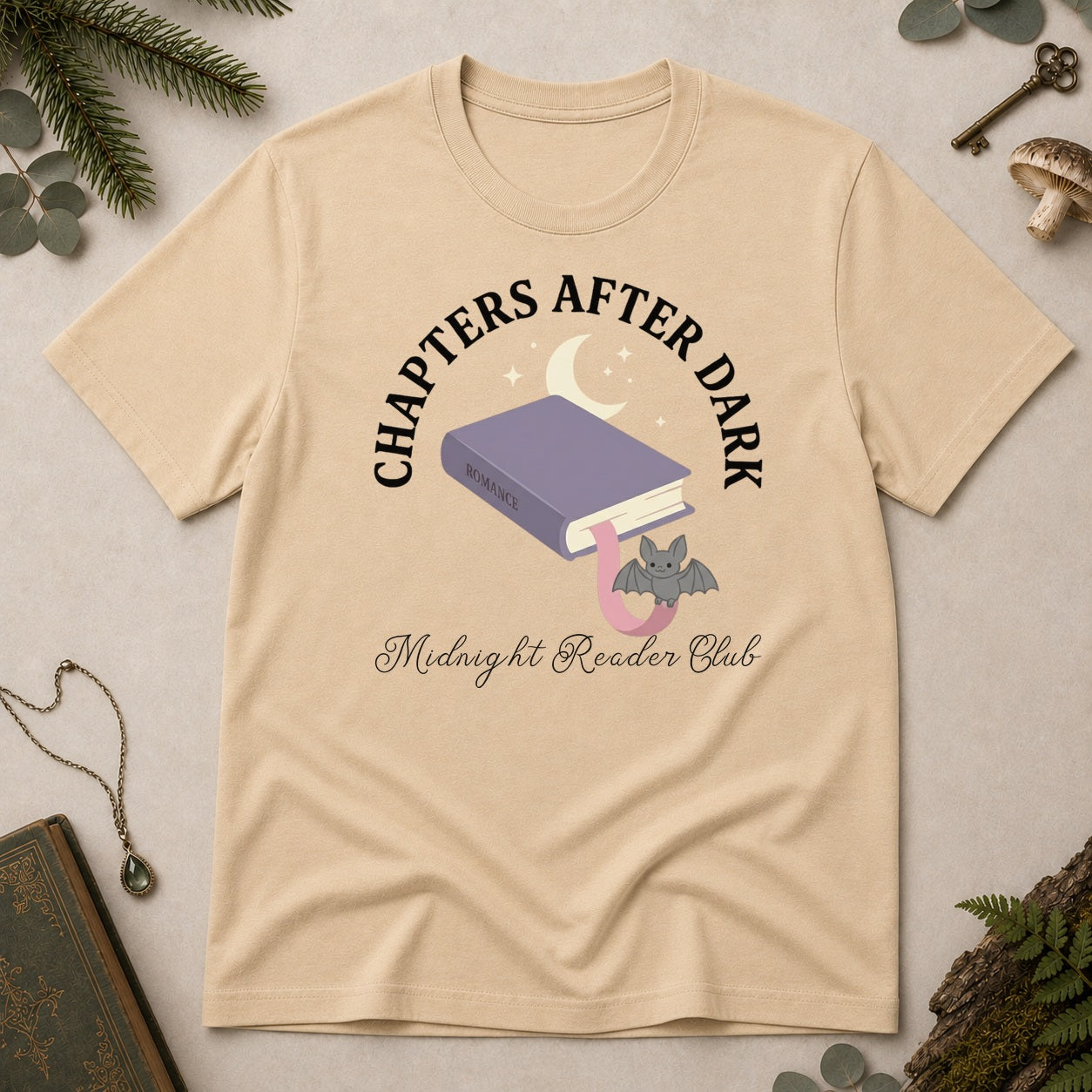 Chapters After Dark T-Shirt - Sand