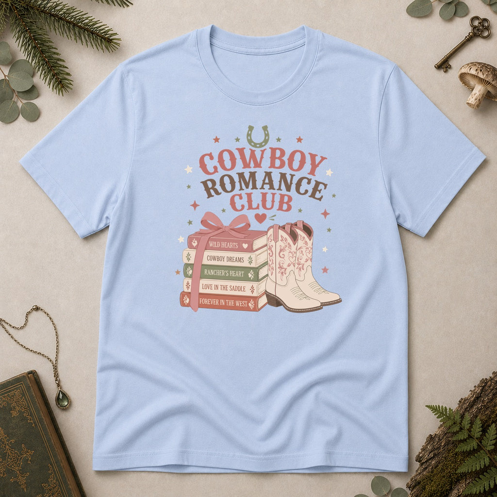 Cowboy Romance Club T-Shirt - Light Blue