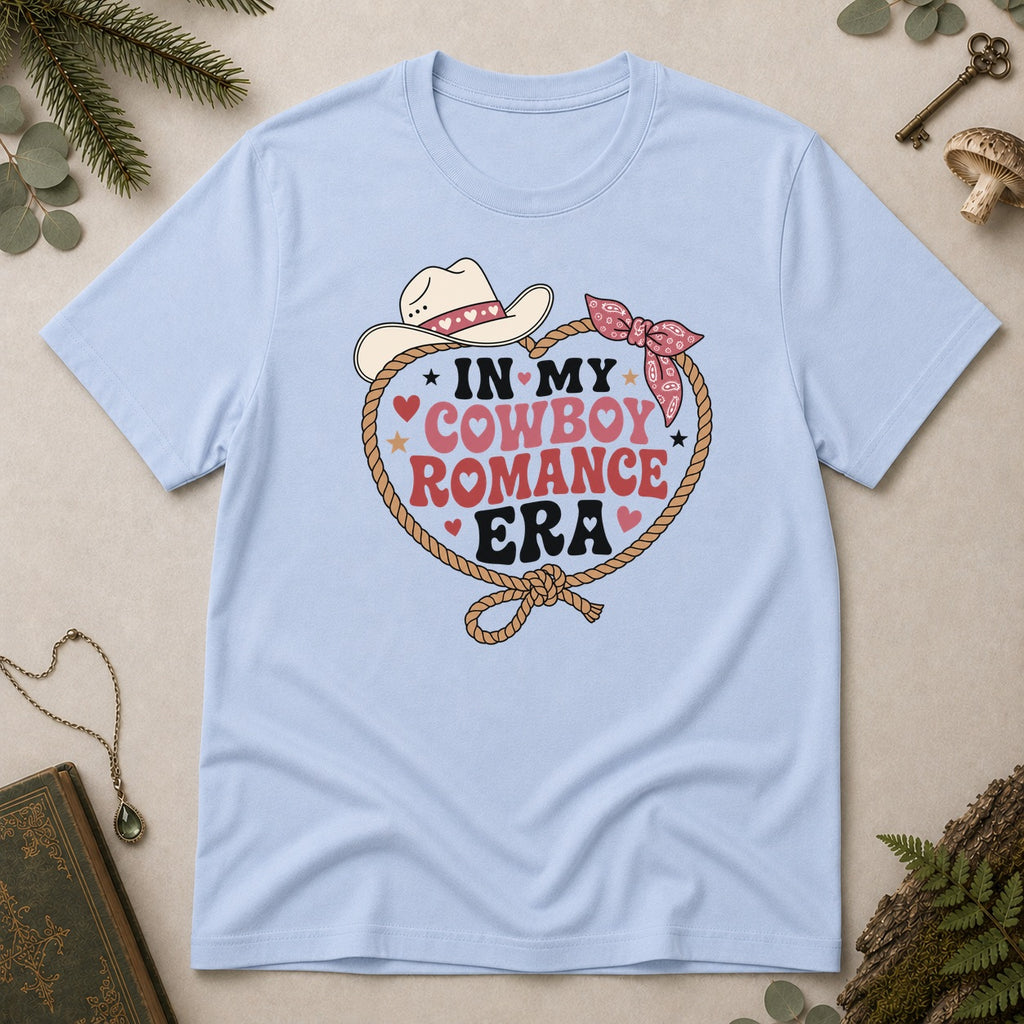 Cowboy Romance Era T-Shirt - Light Blue