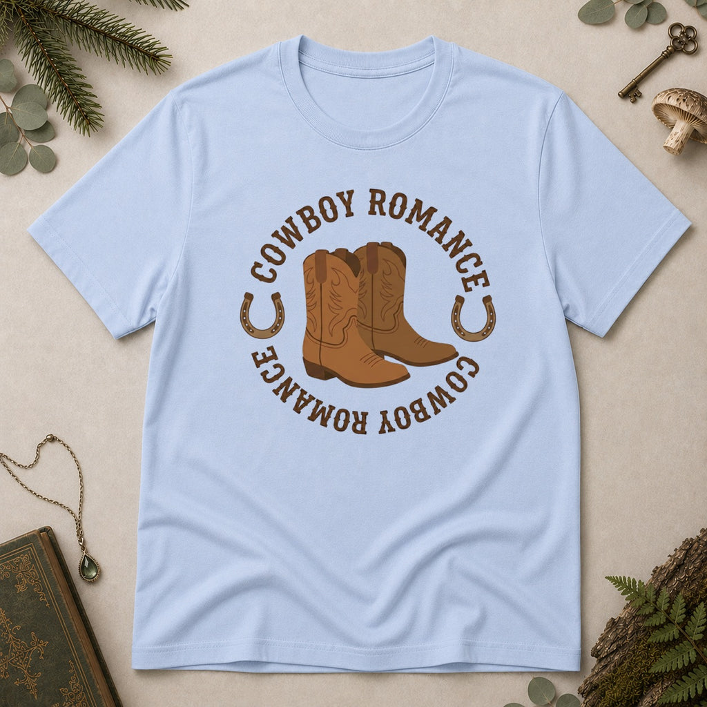 Cowboy Romance T-Shirt - Light Blue
