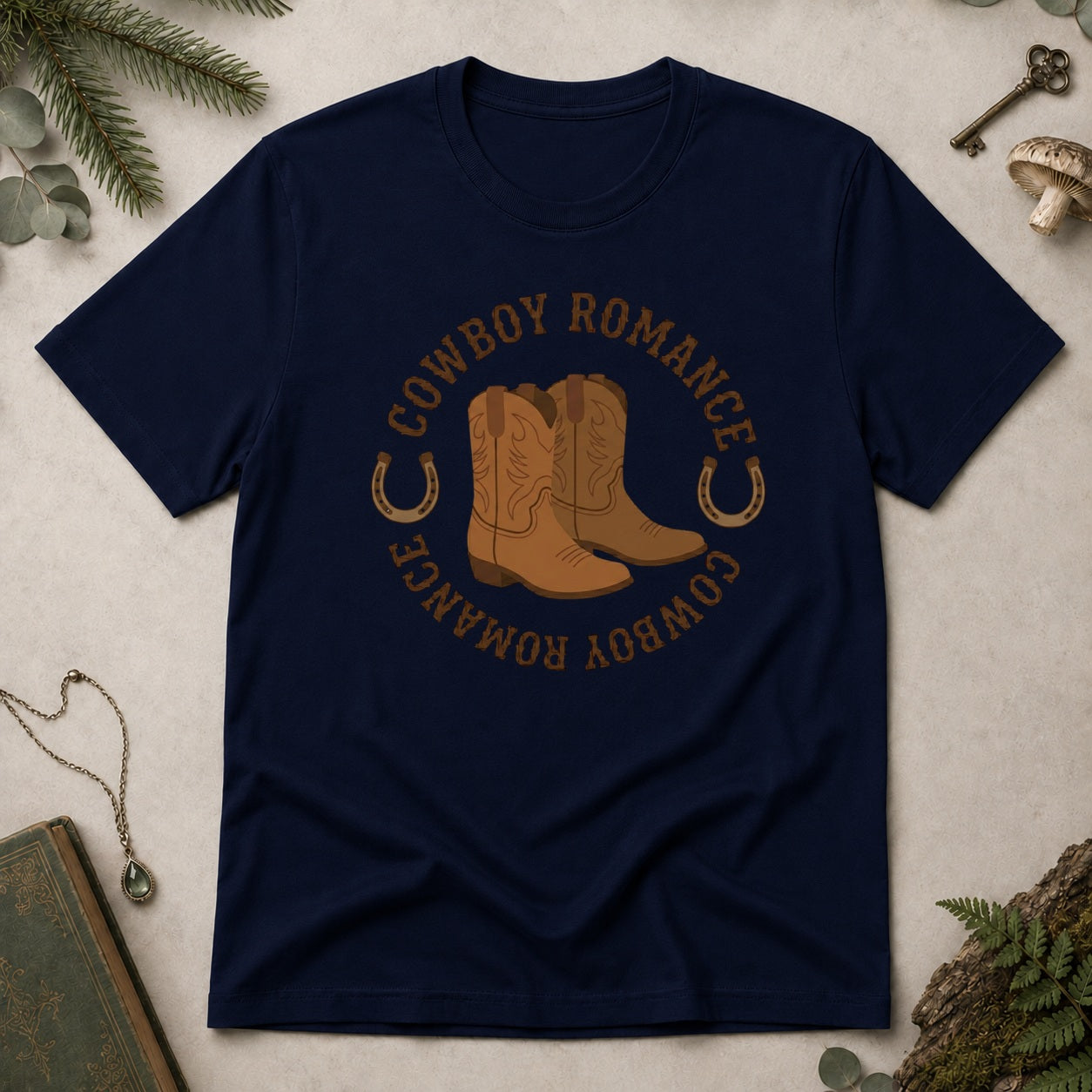 Cowboy Romance T-Shirt - Navy
