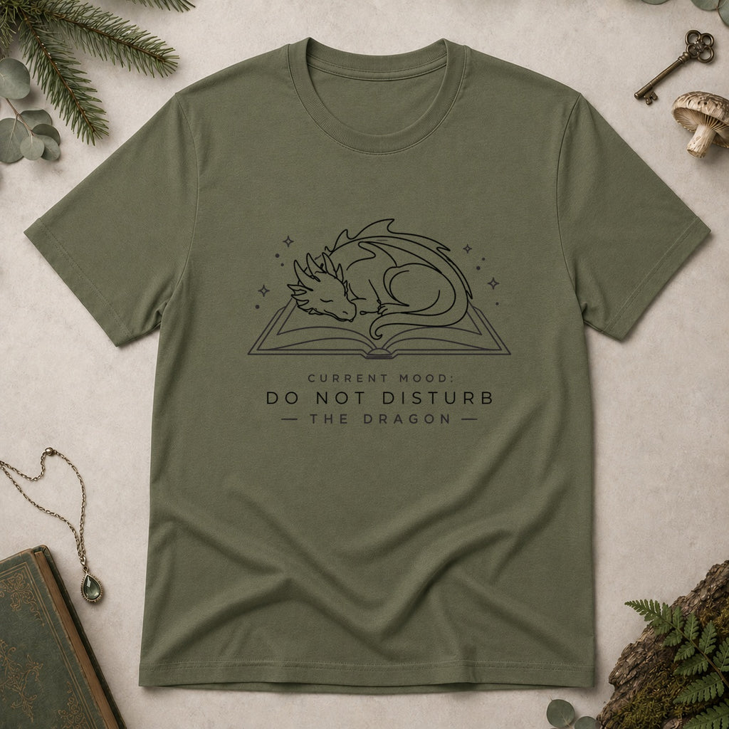 Do Not Disturb the Dragon T-Shirt - Military Green