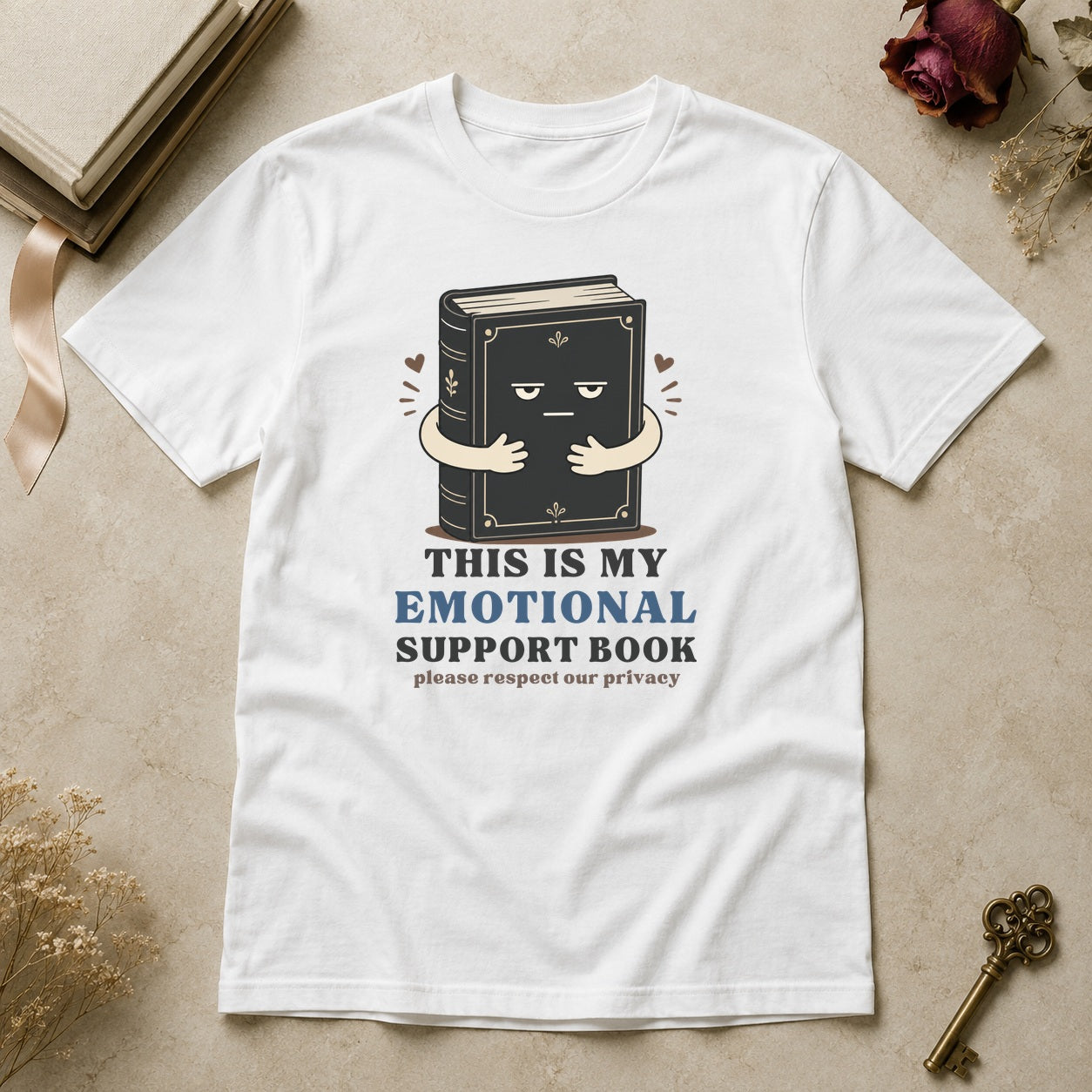 Emotional Support Book T-Shirt