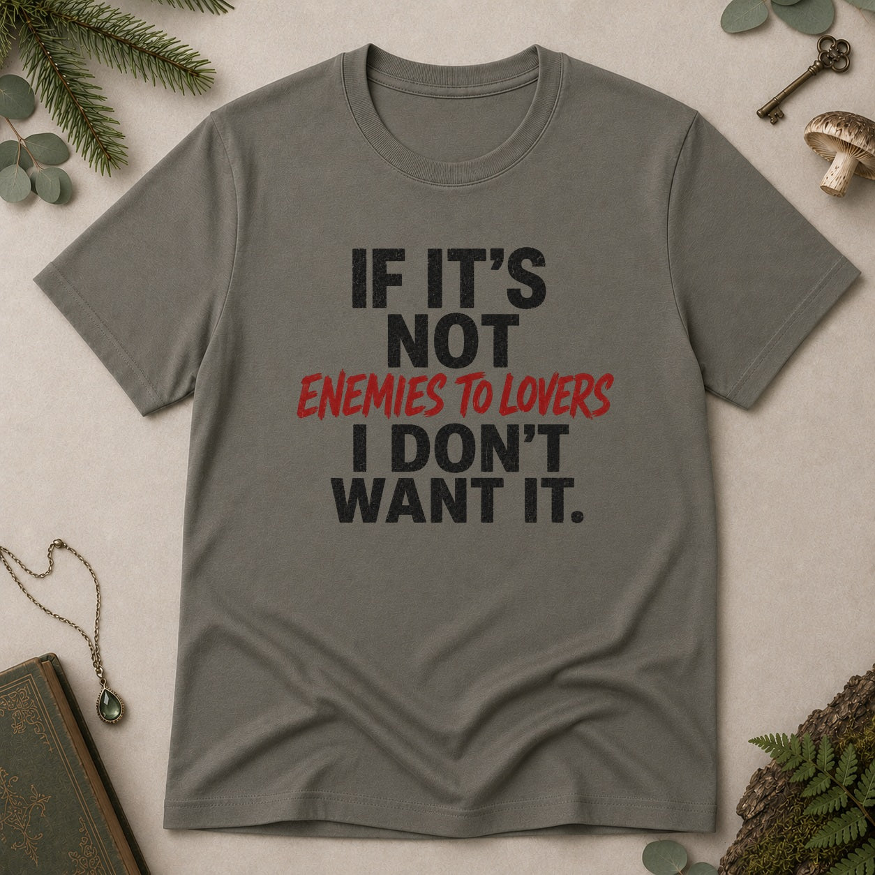 Enemies to Lovers T-Shirt - Charcoal