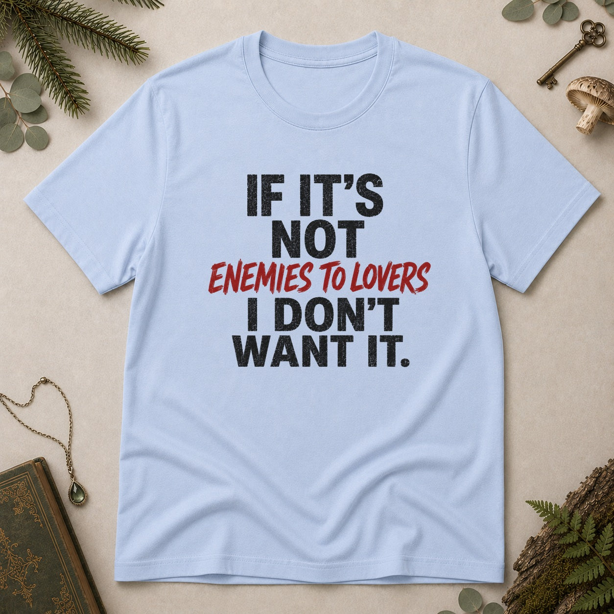 Enemies to Lovers T-Shirt - Light Blue