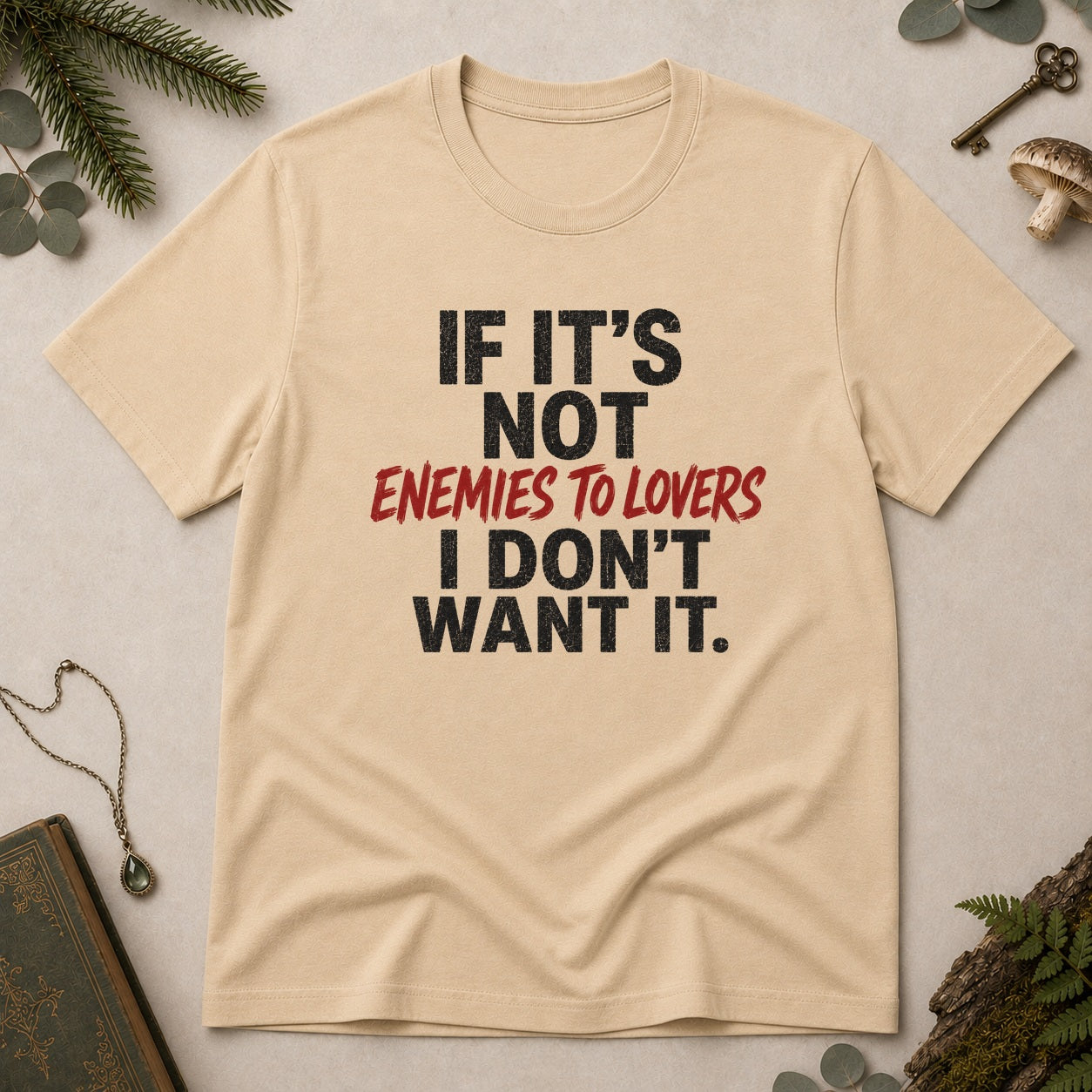 Enemies to Lovers T-Shirt - Sand
