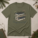 Escape Into the Pages T-Shirt - Military Green