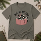 Feral But Well Read T-Shirt - Charcoal