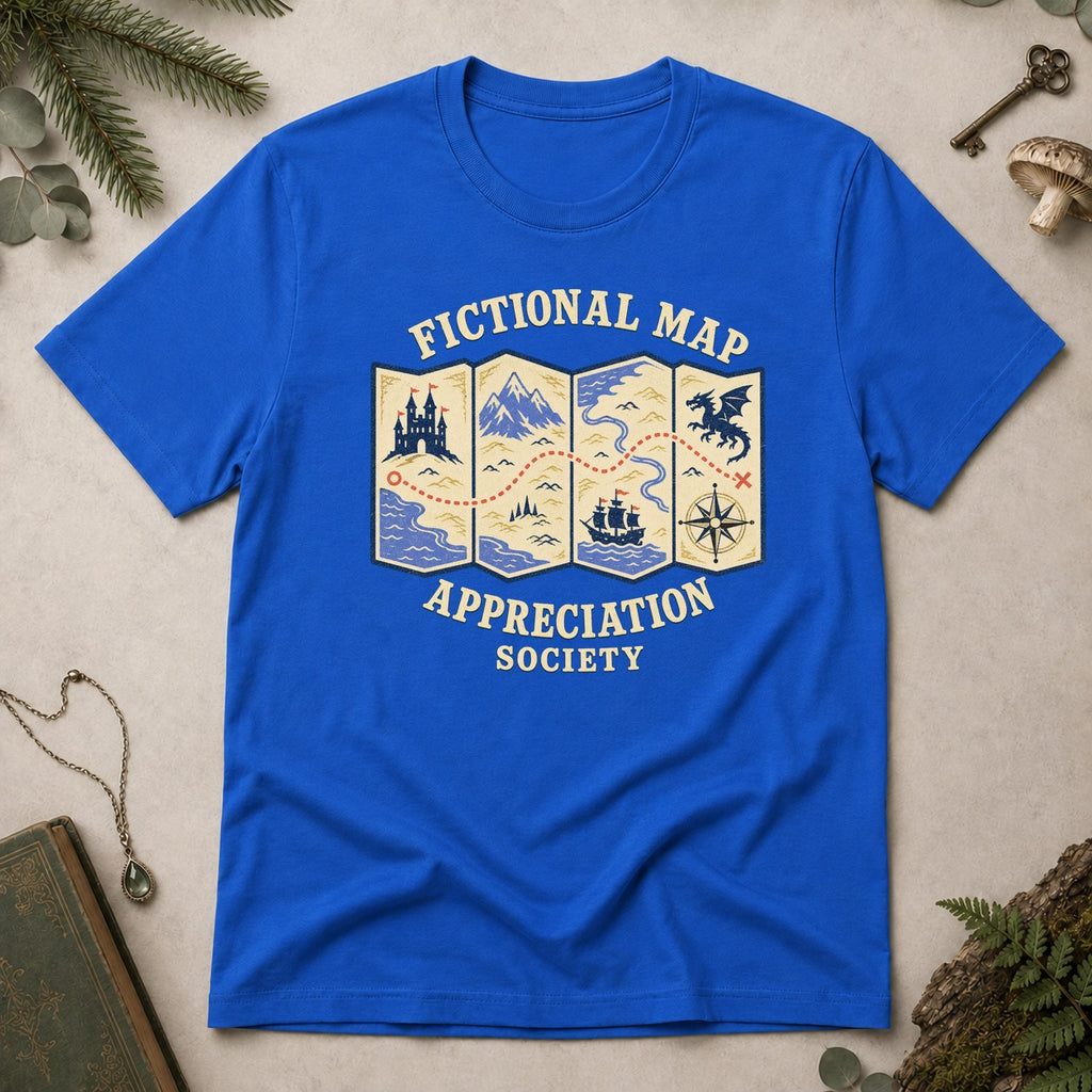 Fictional Map Appreciation Society T-Shirt - Royal