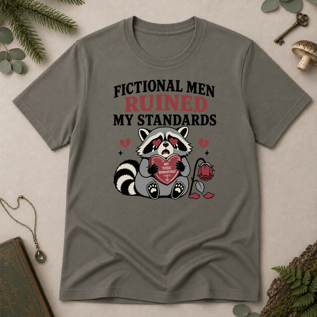 Fictional Men Ruined my Standards T-Shirt - Charcoal