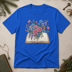 Flower Book T-Shirt - Royal