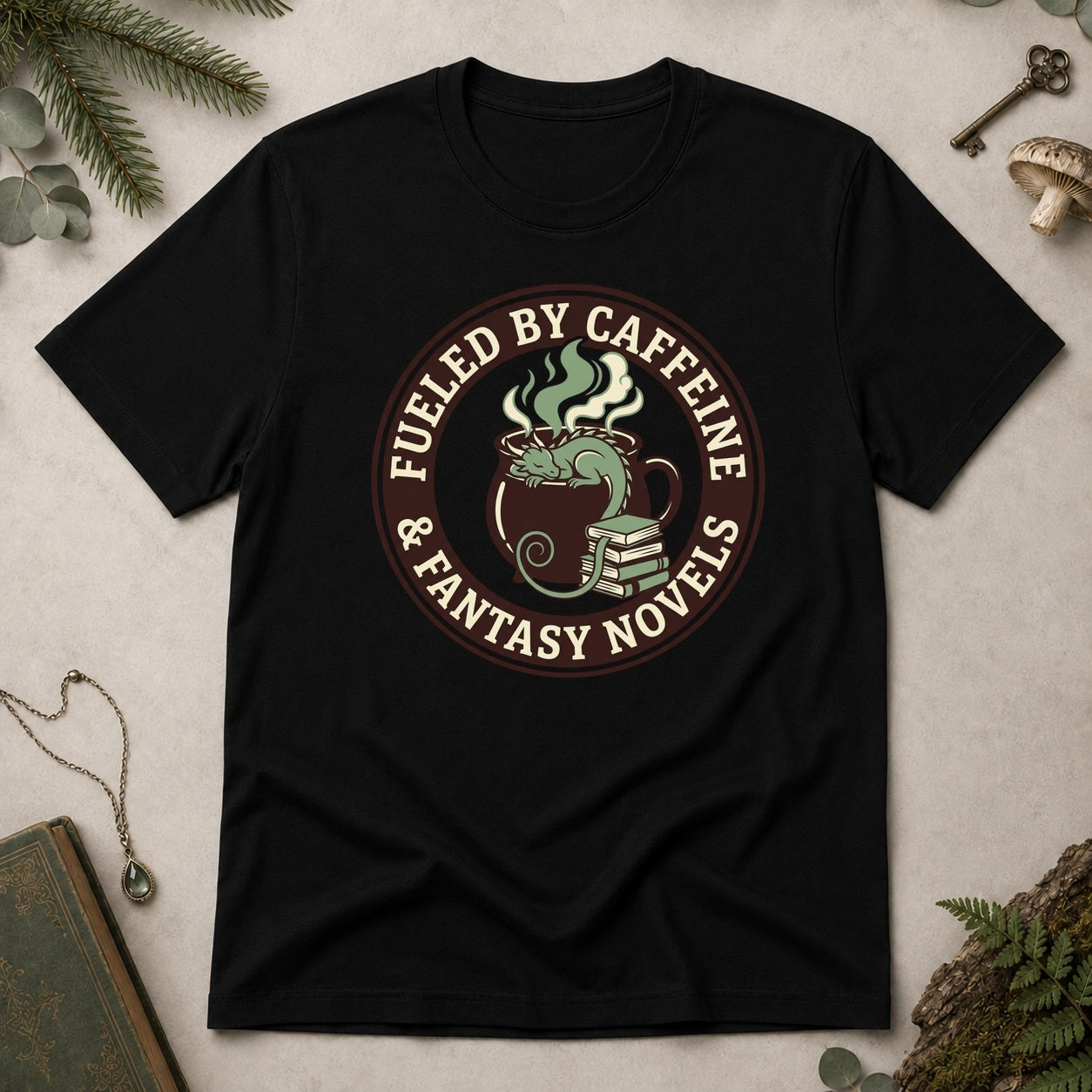 Fueled by Caffeine T-Shirt - Black