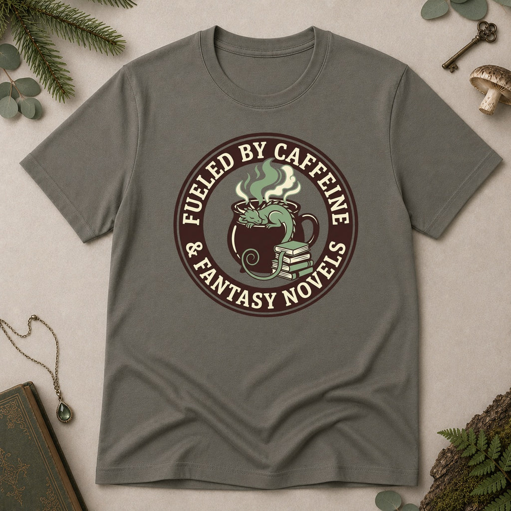 Fueled by Caffeine T-Shirt - Charcoal