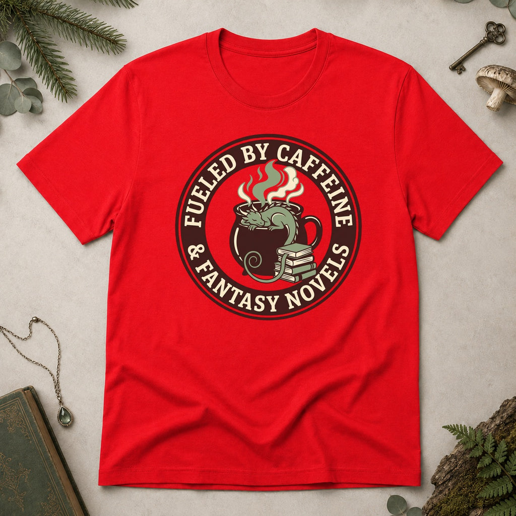 Fueled by Caffeine T-Shirt - Red