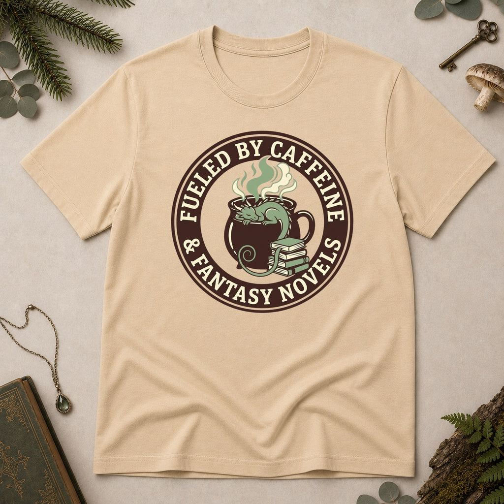 Fueled by Caffeine T-Shirt - Sand