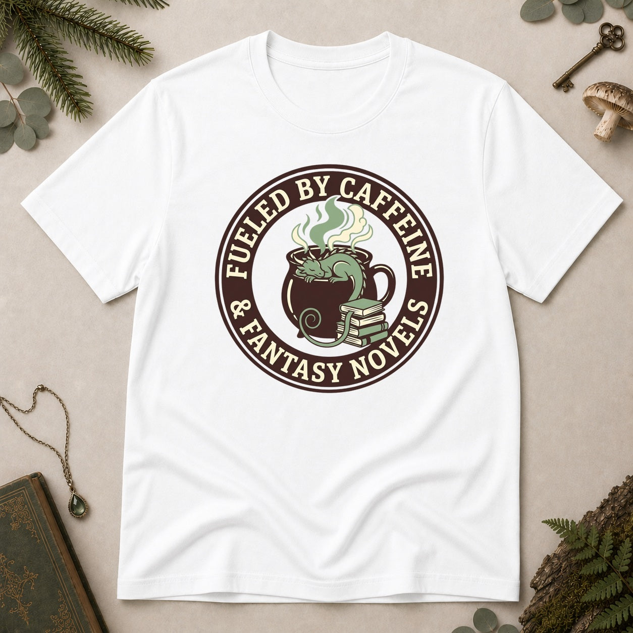 Fueled by Caffeine T-Shirt - White