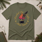 Fueled by Coffee and Smut T-Shirt - Military Green