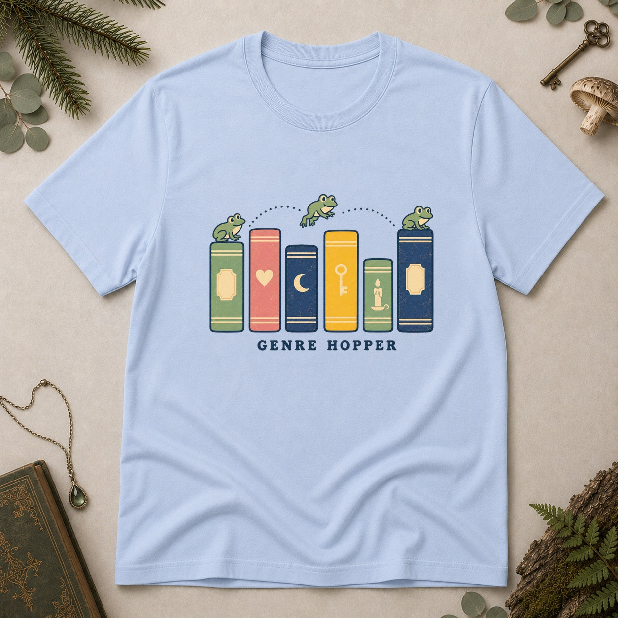 Genre Hopper T-Shirt - Light Blue