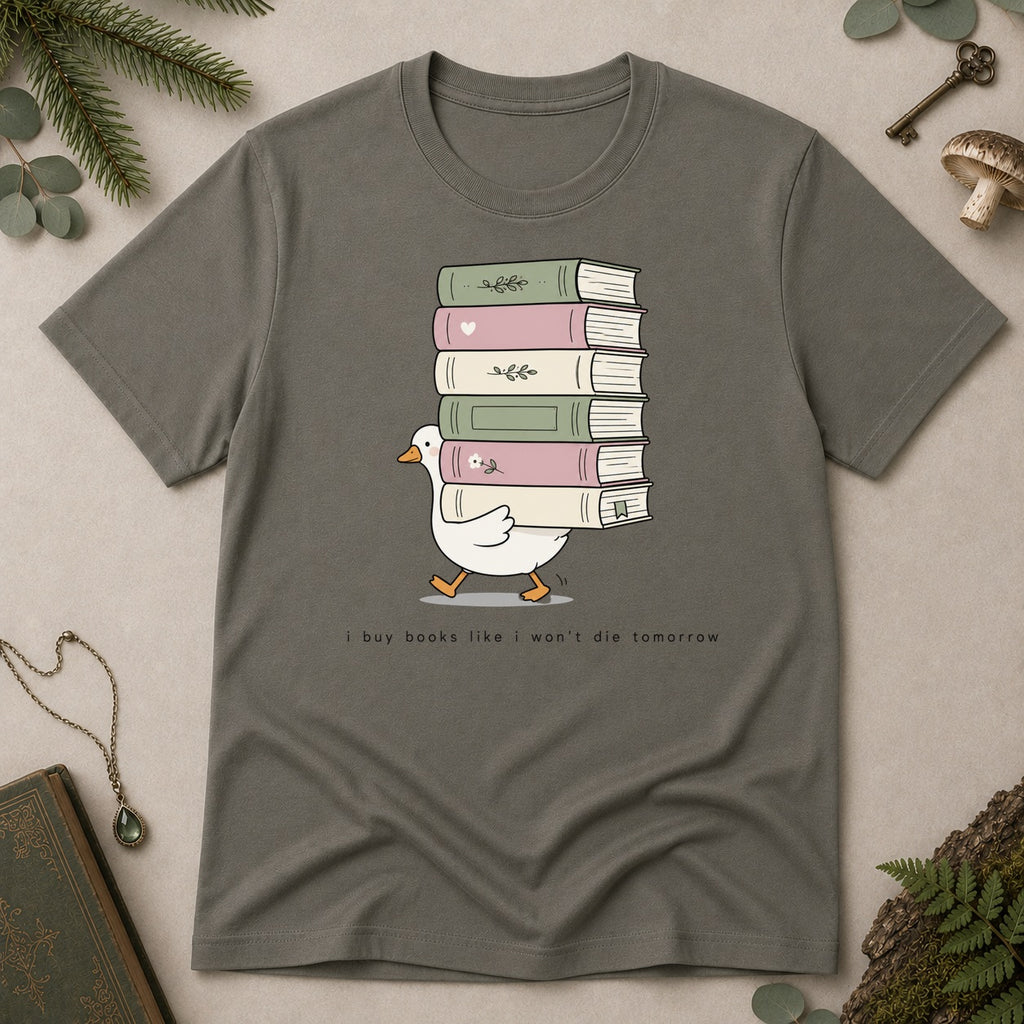 Goose Books T-Shirt - Charcoal