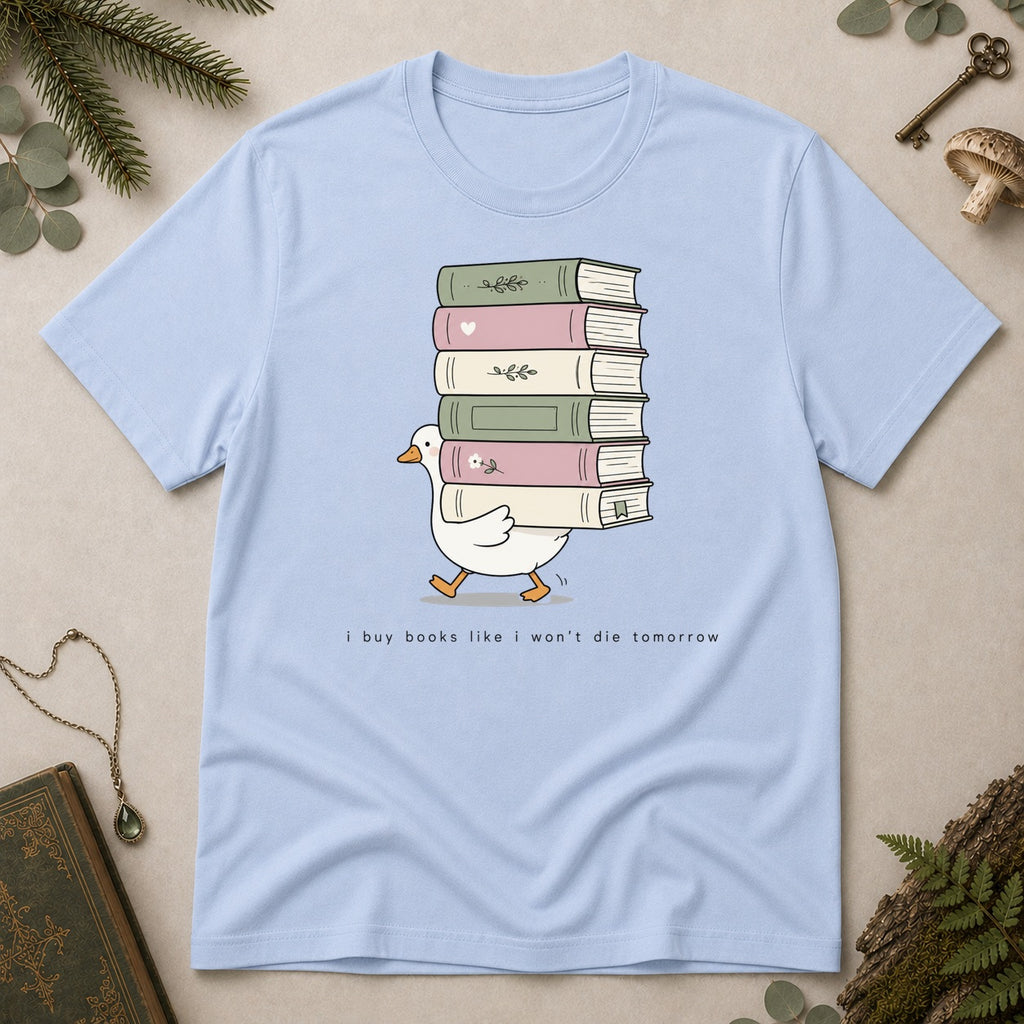 Goose Books T-Shirt - Light Blue