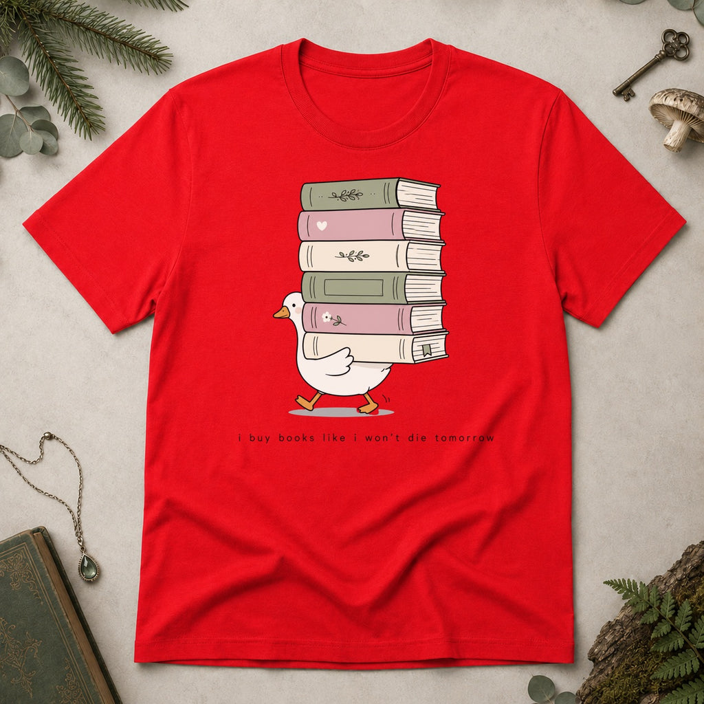 Goose Books T-Shirt - Red
