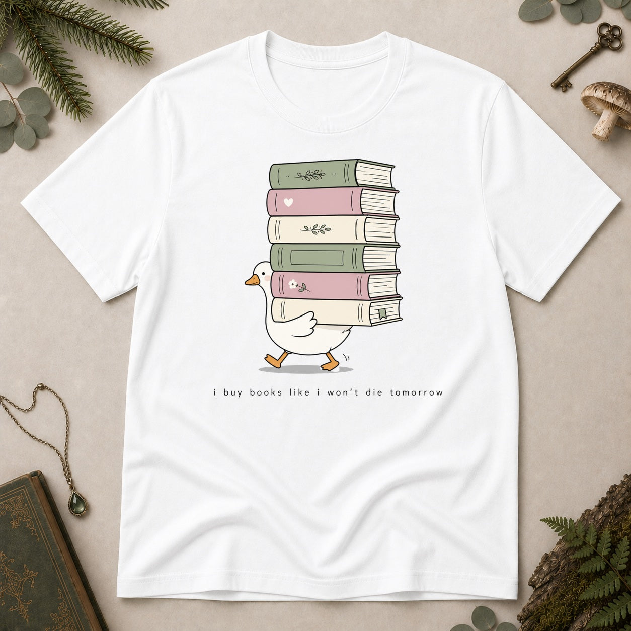 Goose Books T-Shirt - White