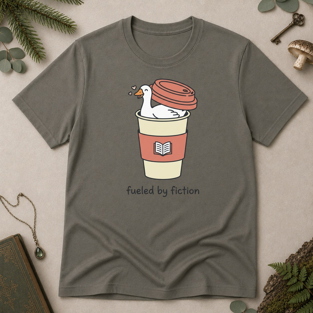Goose Fuelled by Fiction T-Shirt - Charcoal