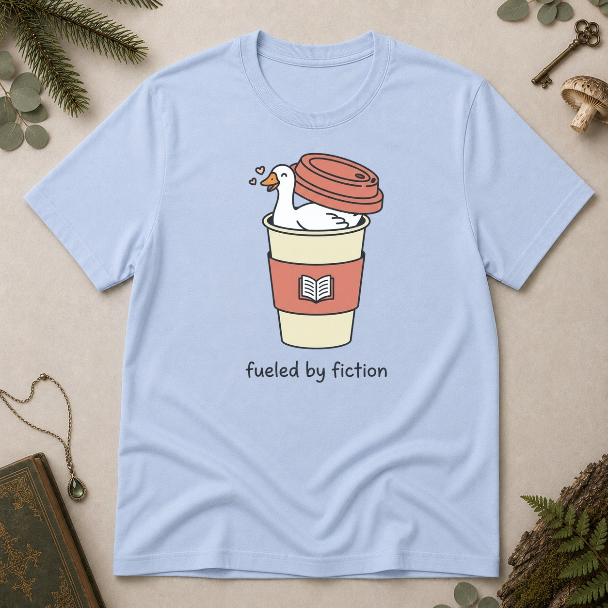 Goose Fuelled by Fiction T-Shirt - Light Blue