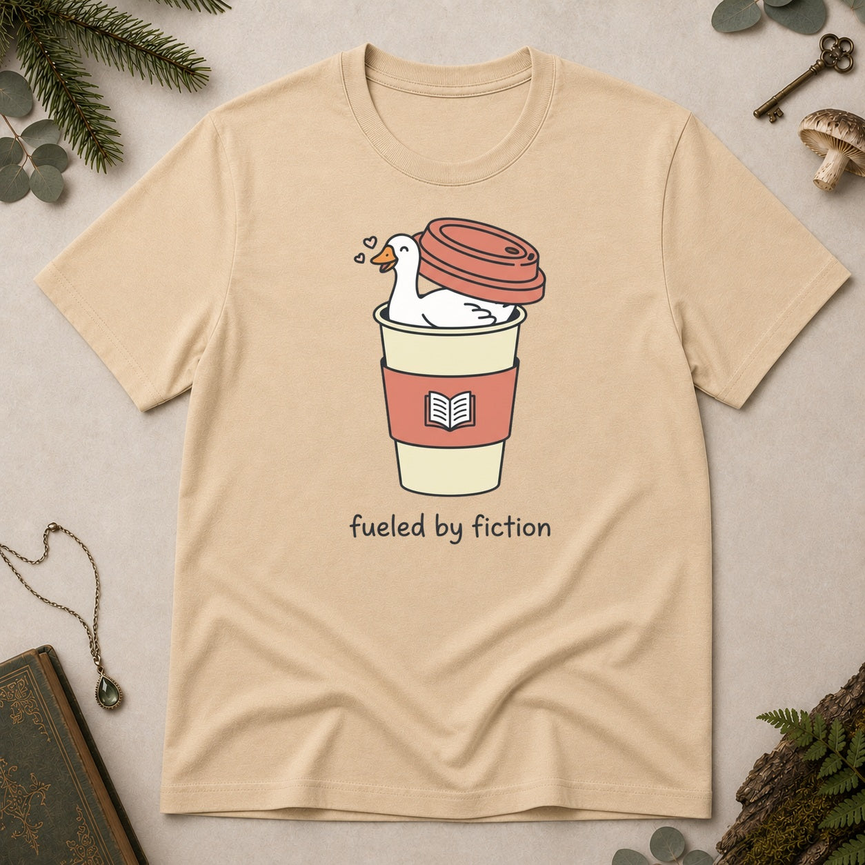 Goose Fuelled by Fiction T-Shirt - Sand