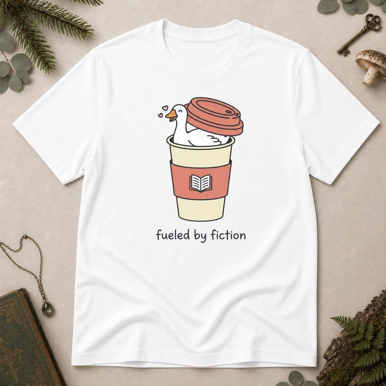 Goose Fuelled by Fiction T-Shirt - White