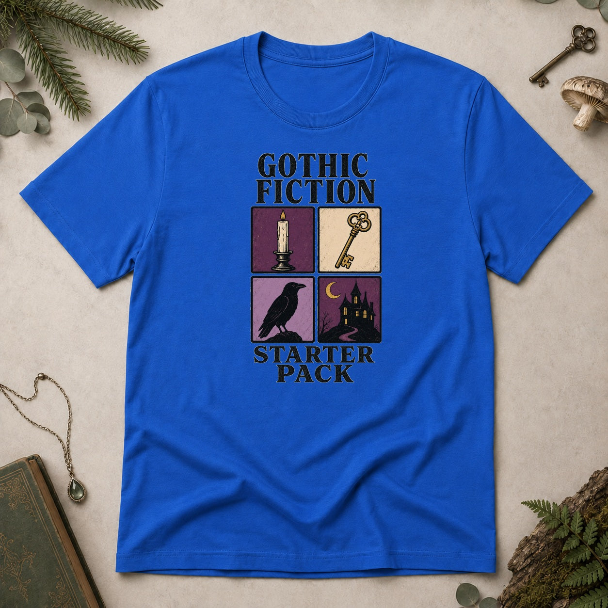 Gothic Fiction Starter Pack T-Shirt - Royal