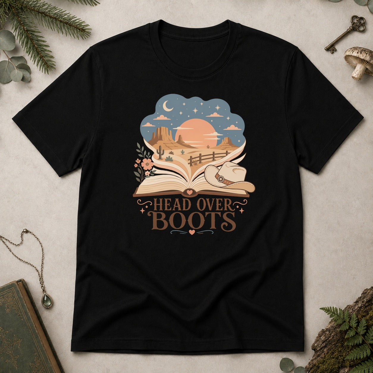 Head Over Boots T-Shirt - Black
