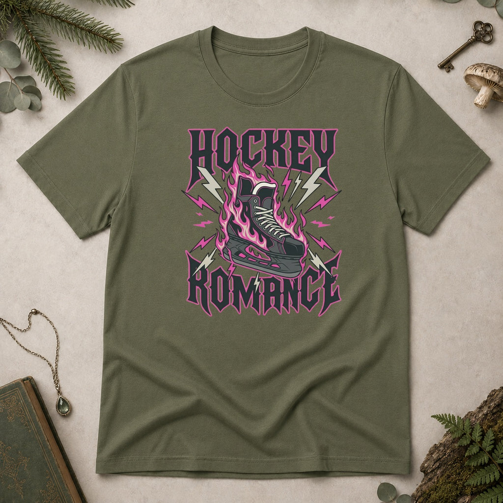 Hockey Romance T-Shirt - Military Green