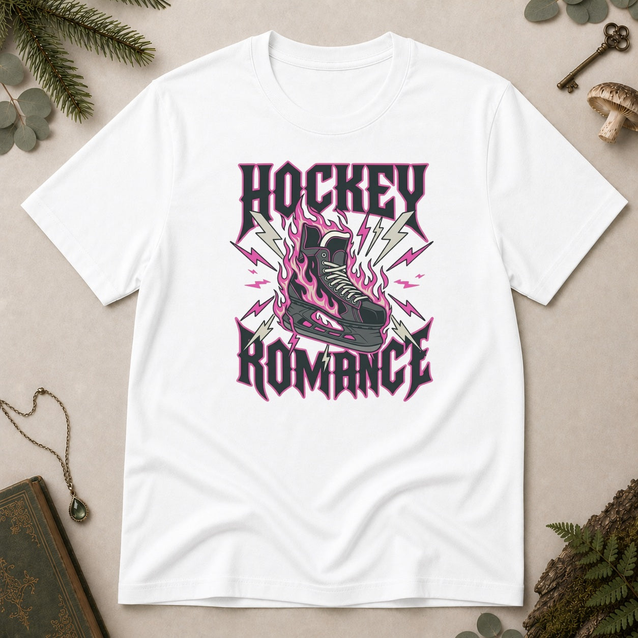 Hockey Romance T-Shirt - White