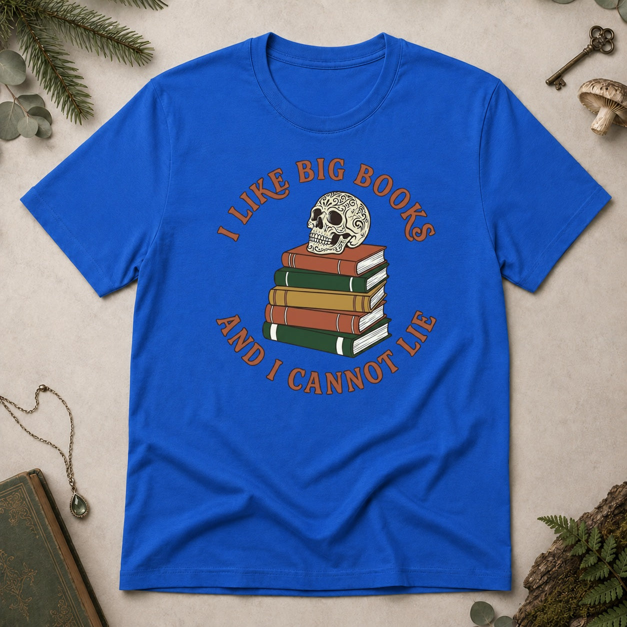 I Like Big Books T-Shirt - Royal