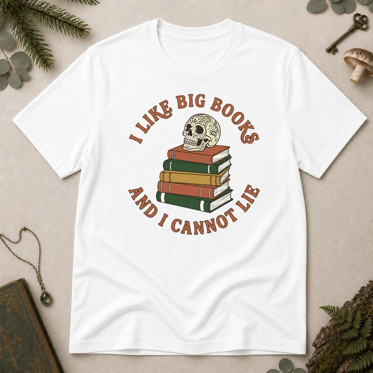 I Like Big Books T-Shirt - White