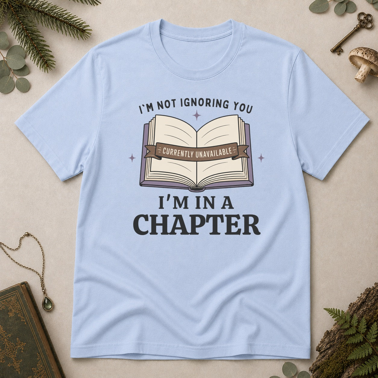 In a Chapter T-Shirt - Light Blue