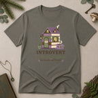 Introvert Reading Retreat T-Shirt - Charcoal