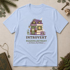 Introvert Reading Retreat T-Shirt - Light Blue